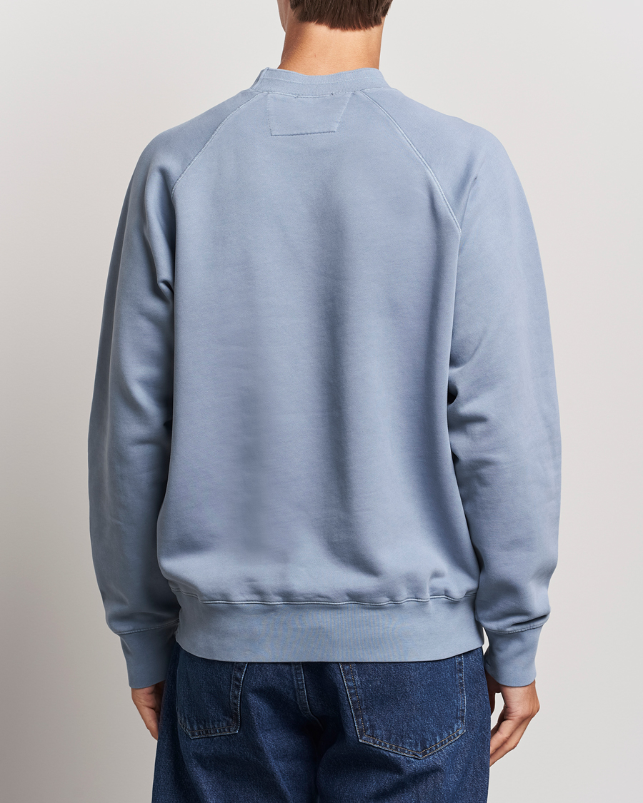Herre | Gensere | C.P. Company | Brushed Emerized Fleece Sweatshirt Light Blue