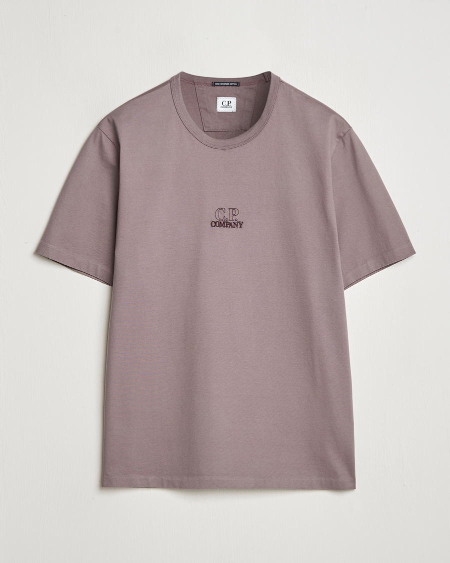Herre | T-Shirts | C.P. Company | Mercerized Jersey Twisted T-Shirt Washed Purple