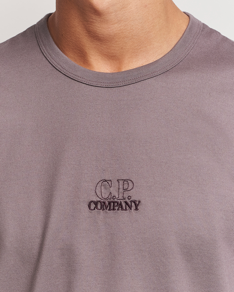 Herre | T-Shirts | C.P. Company | Mercerized Jersey Twisted T-Shirt Washed Purple