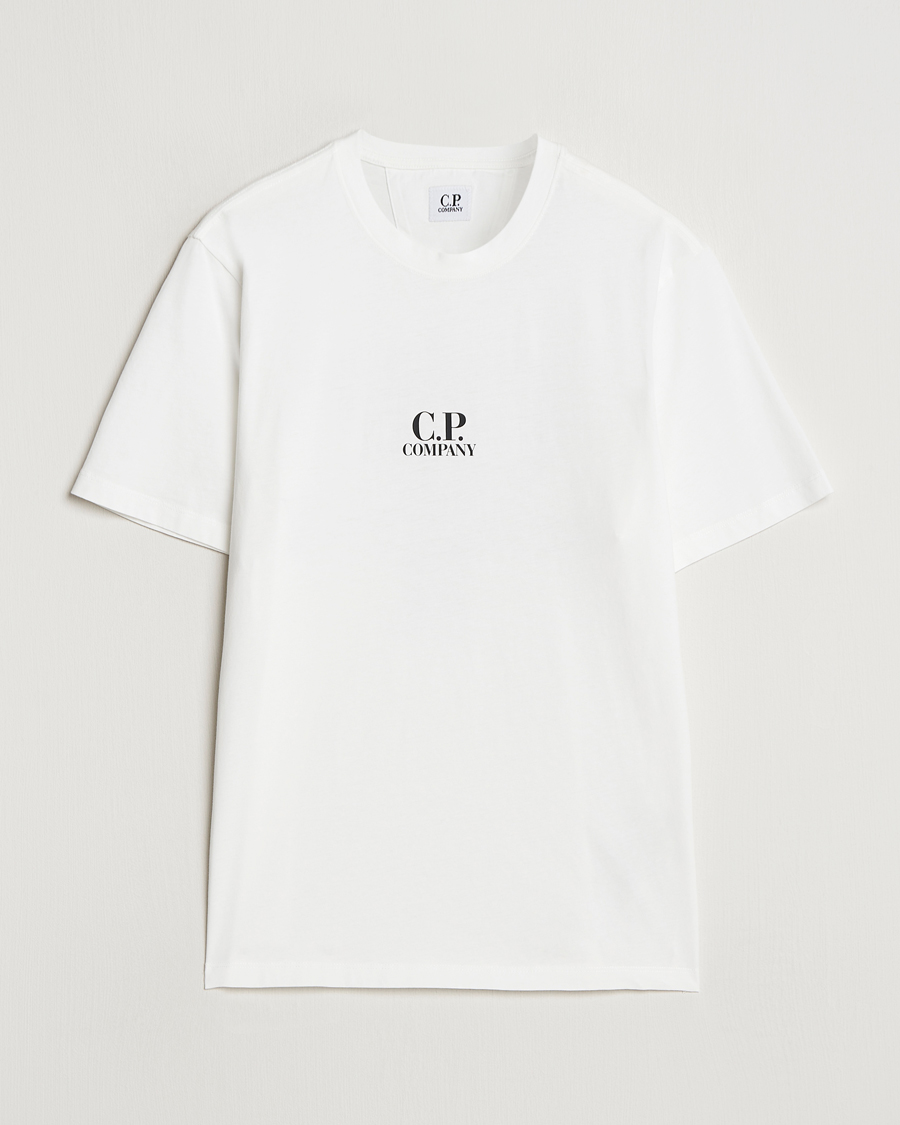 Herre | T-Shirts | C.P. Company | Jersey Back Logo T-Shirt White