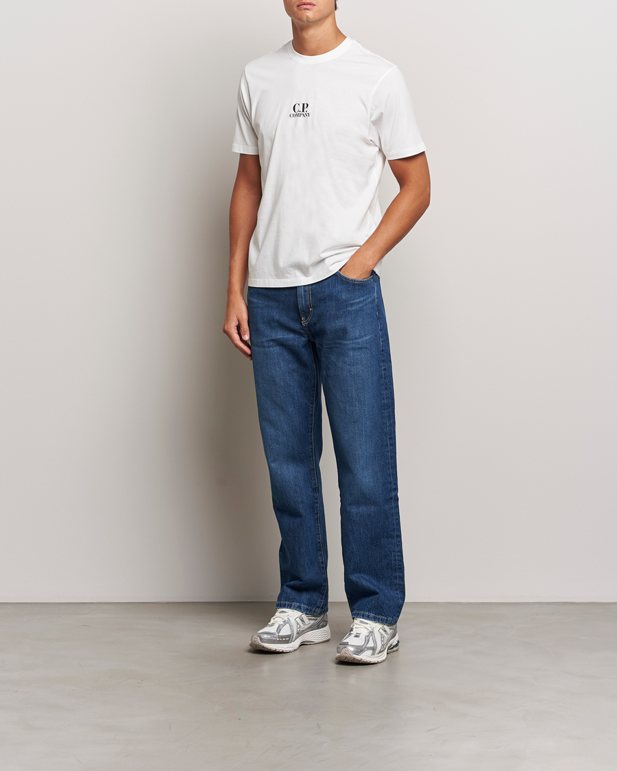 Herre | T-Shirts | C.P. Company | Jersey Back Logo T-Shirt White