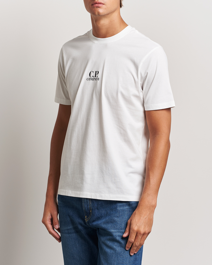 Herre | T-Shirts | C.P. Company | Jersey Back Logo T-Shirt White