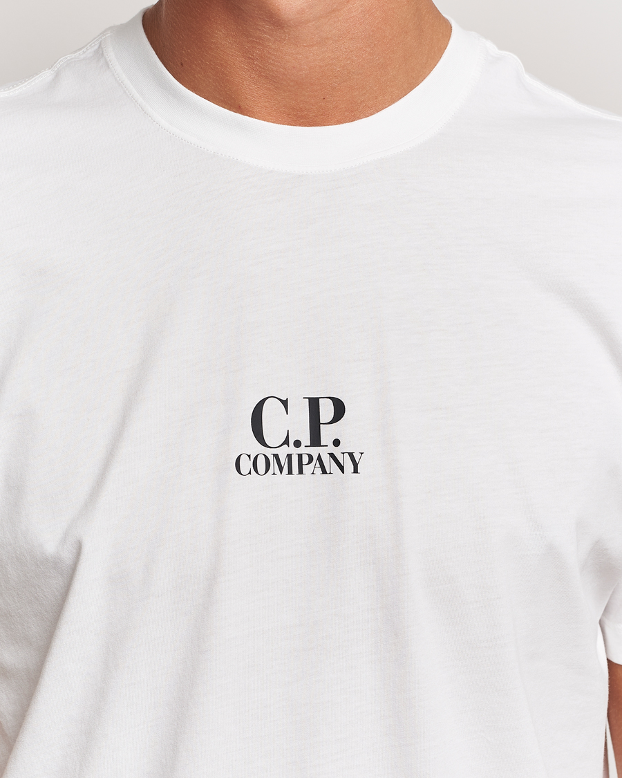 Herre | T-Shirts | C.P. Company | Jersey Back Logo T-Shirt White