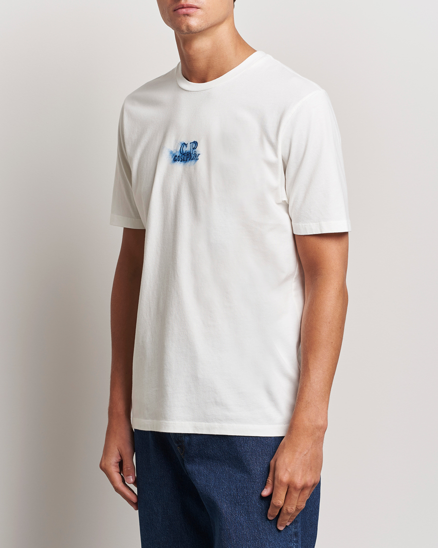 Herre | T-Shirts | C.P. Company | Hand Printed Jersey T-Shirt White