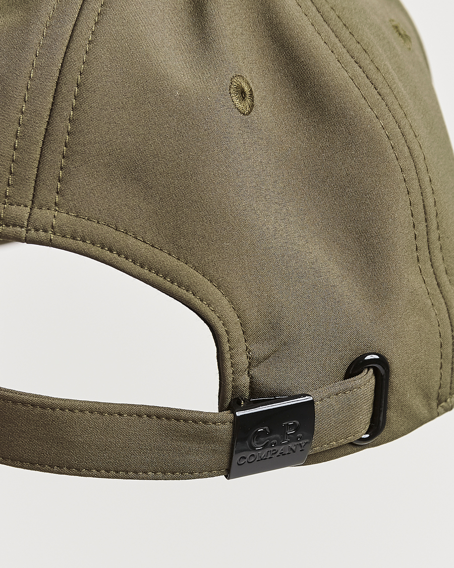 Herre | C.P. Company CP Shell Baseball Cap Olive | C.P. Company | CP Shell Baseball Cap Olive