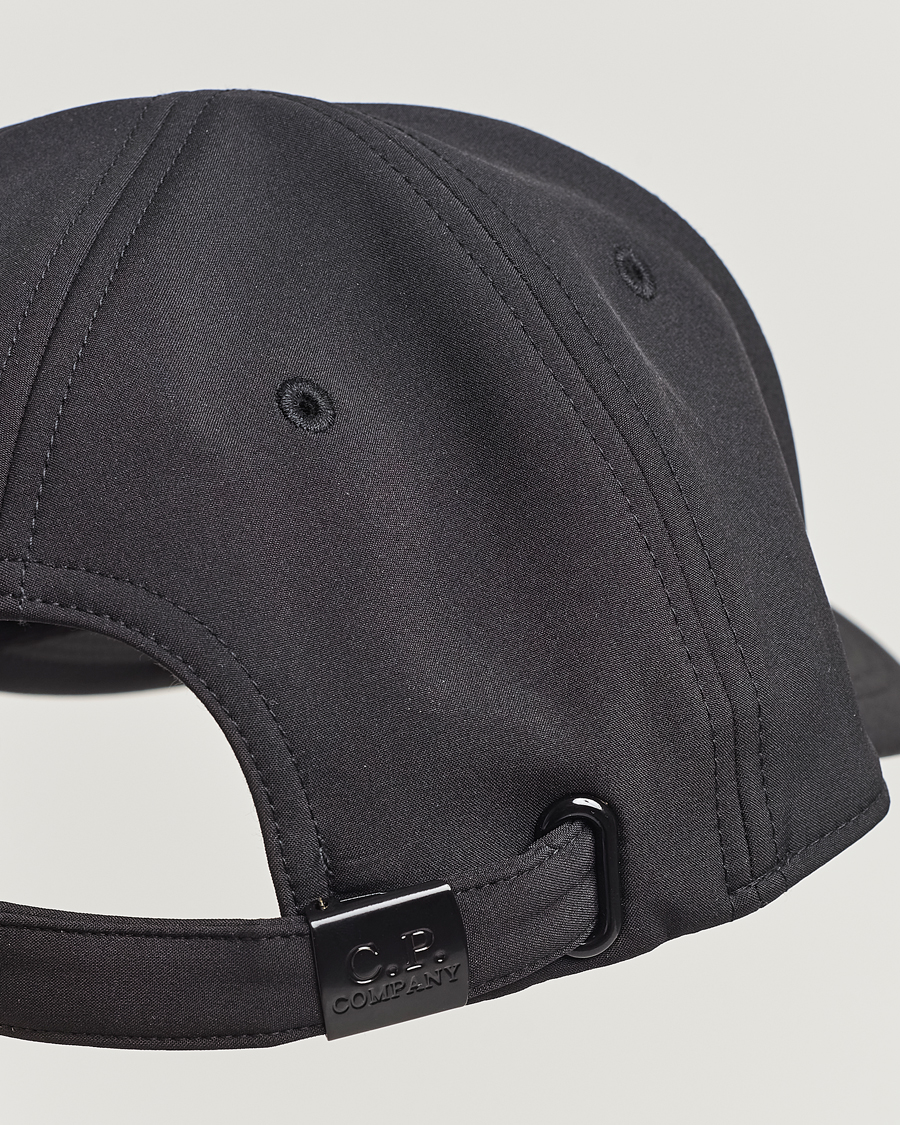 Herre | C.P. Company CP Shell Baseball Cap Black | C.P. Company | CP Shell Baseball Cap Black