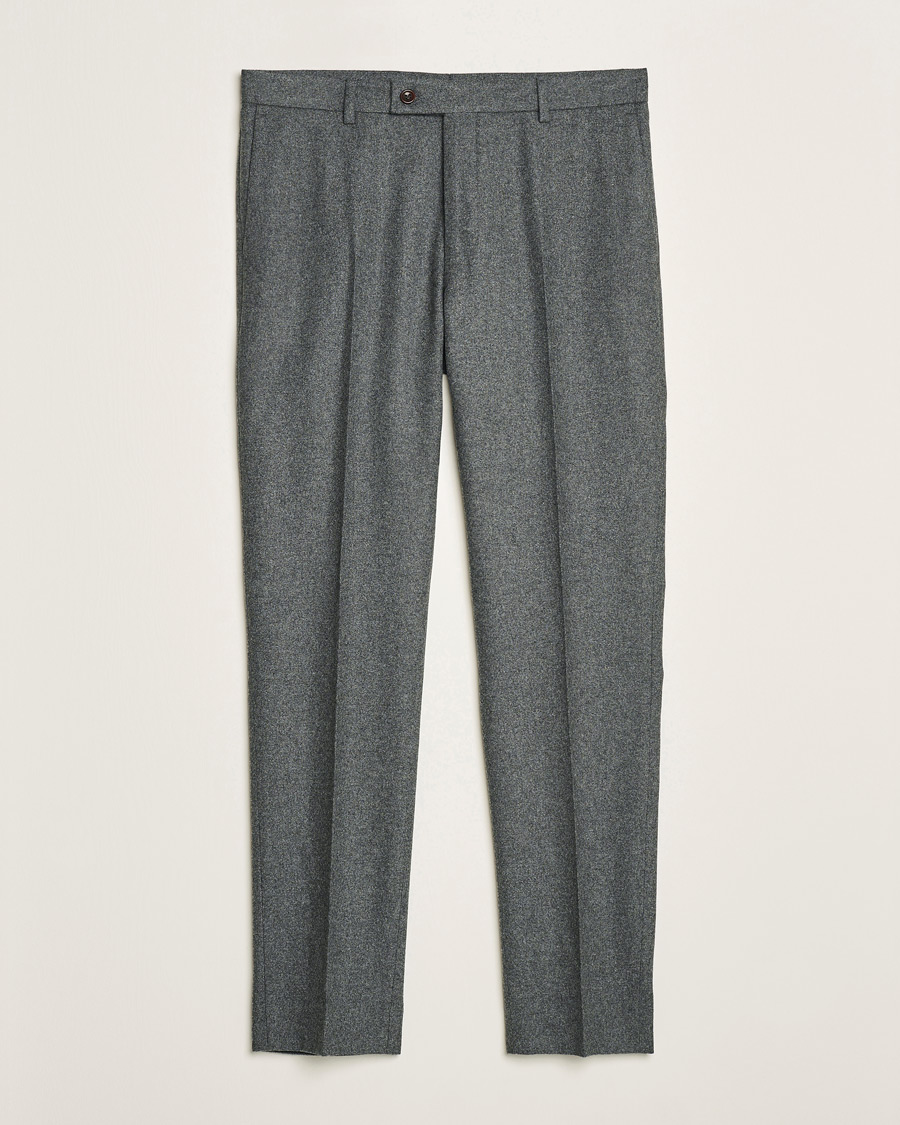 Herre | Bukser | Morris Heritage | Flannel Suit Trousers Grey