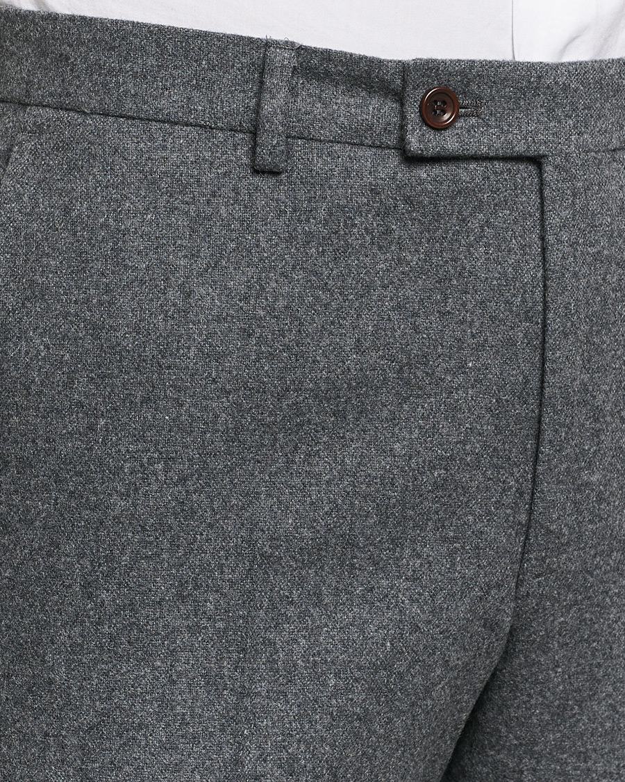 Herre | Bukser | Morris Heritage | Flannel Suit Trousers Grey