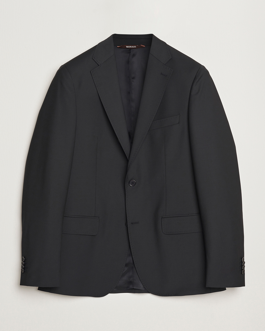 Herre | Dressjakker | Morris Heritage | Morris Wool Suit Blazer Black