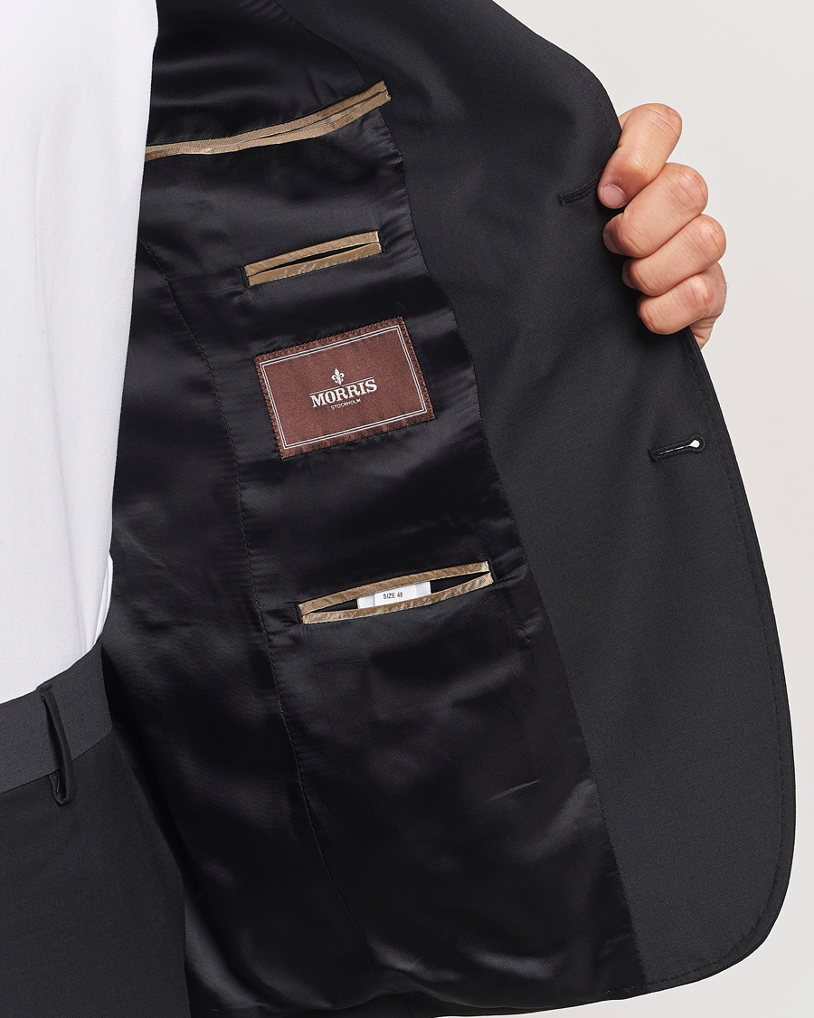 Herre | Dressjakker | Morris Heritage | Morris Wool Suit Blazer Black