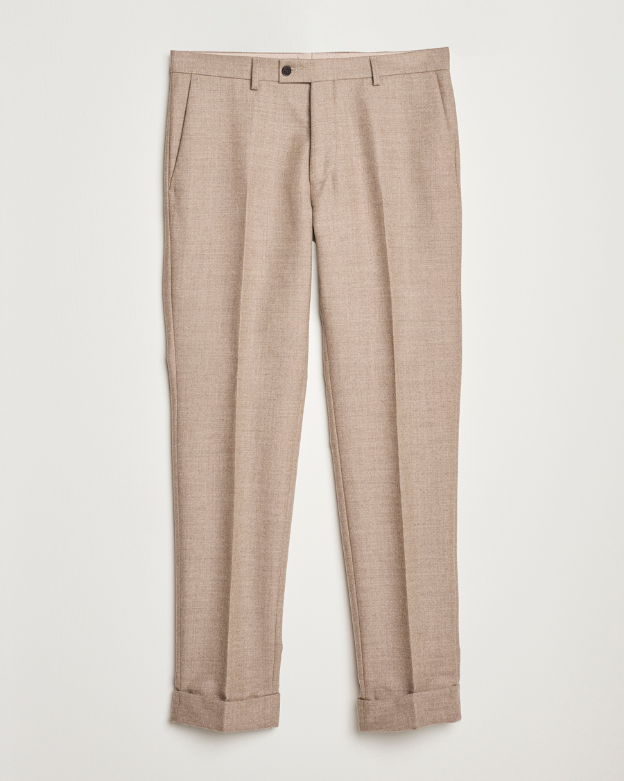 Herre | Bukser | Morris Heritage | Morris Prestige Flannel Trousers Khaki