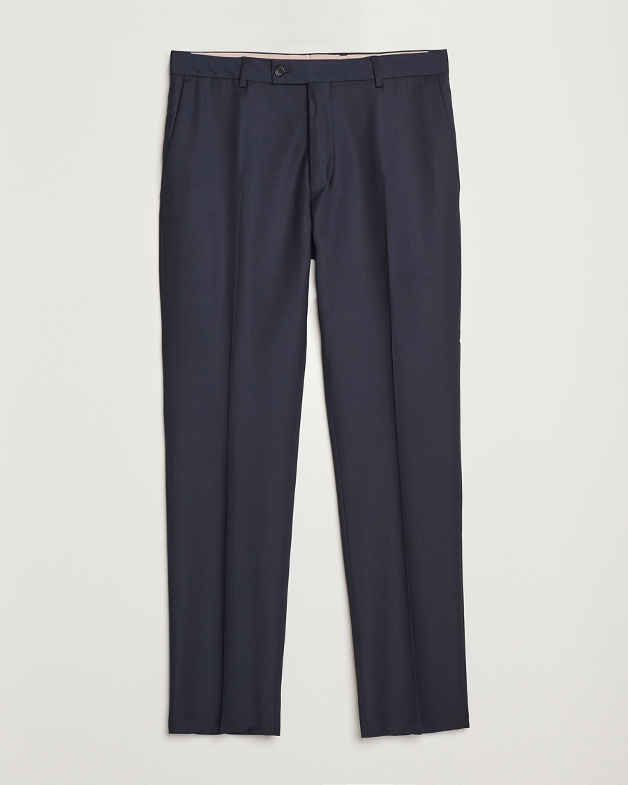 Herre | Bukser | Morris Heritage | Morris Wool Suit Trousers Navy
