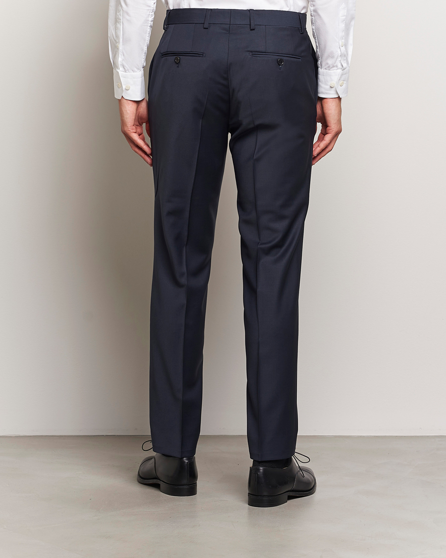Herre | Bukser | Morris Heritage | Morris Wool Suit Trousers Navy
