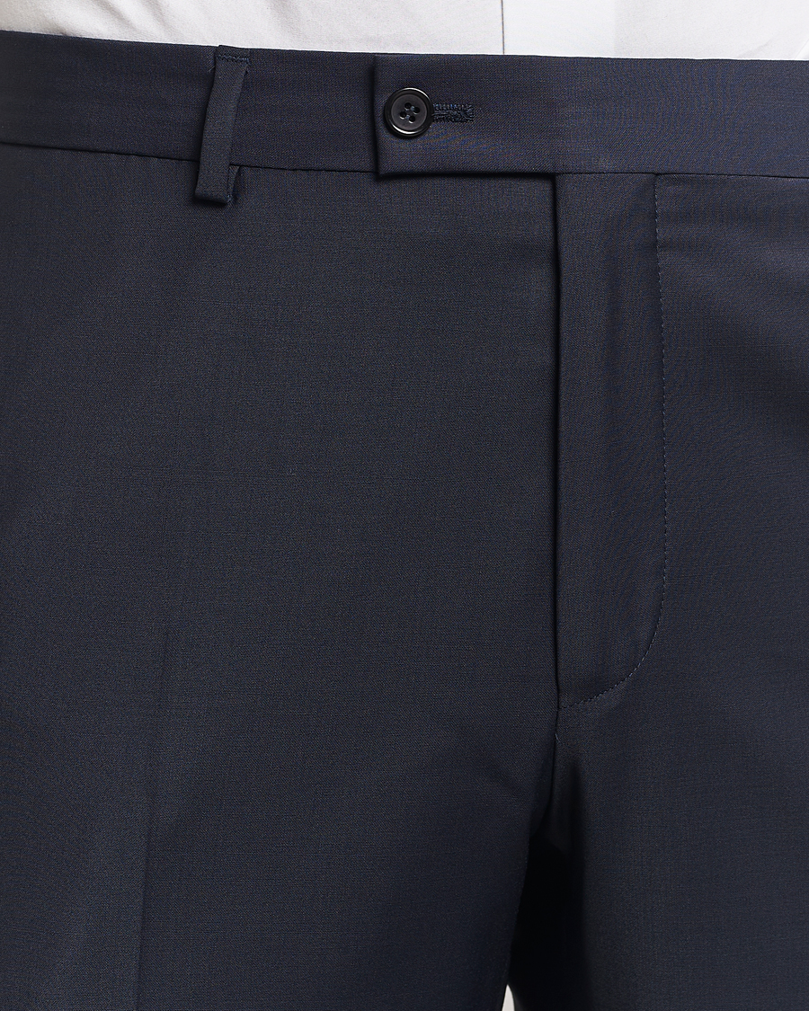 Herre | Bukser | Morris Heritage | Morris Wool Suit Trousers Navy