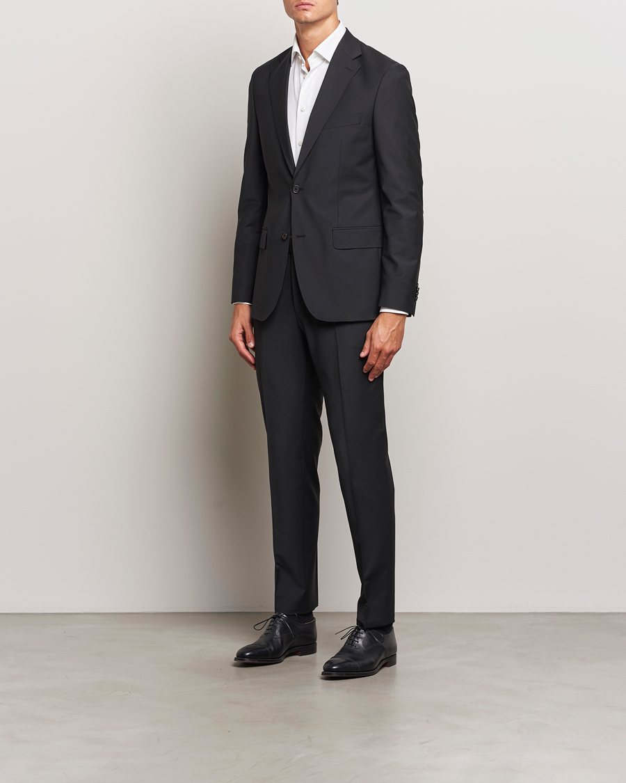 Herre | Bukser | Morris Heritage | Morris Wool Suit Trousers Black