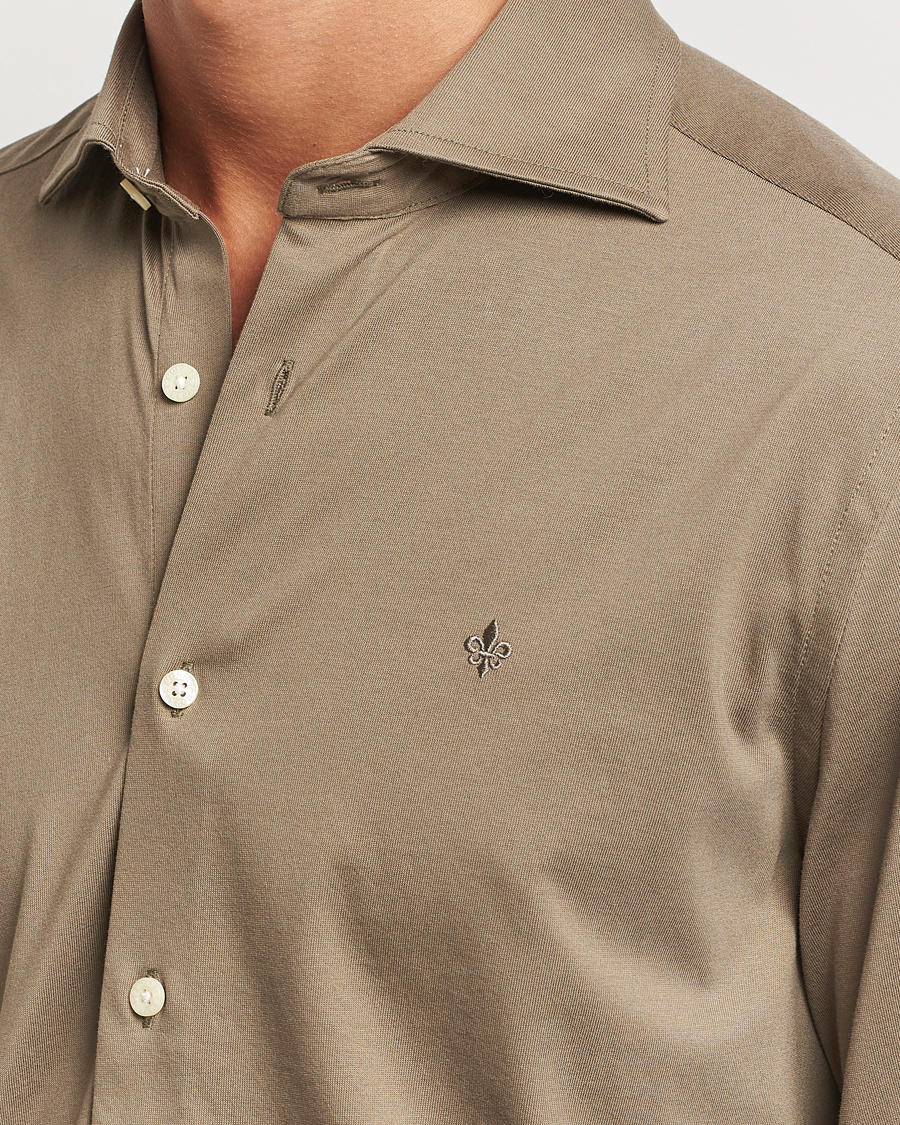 Herre | Skjorter | Morris | Dressed Jersey Shirt Olive