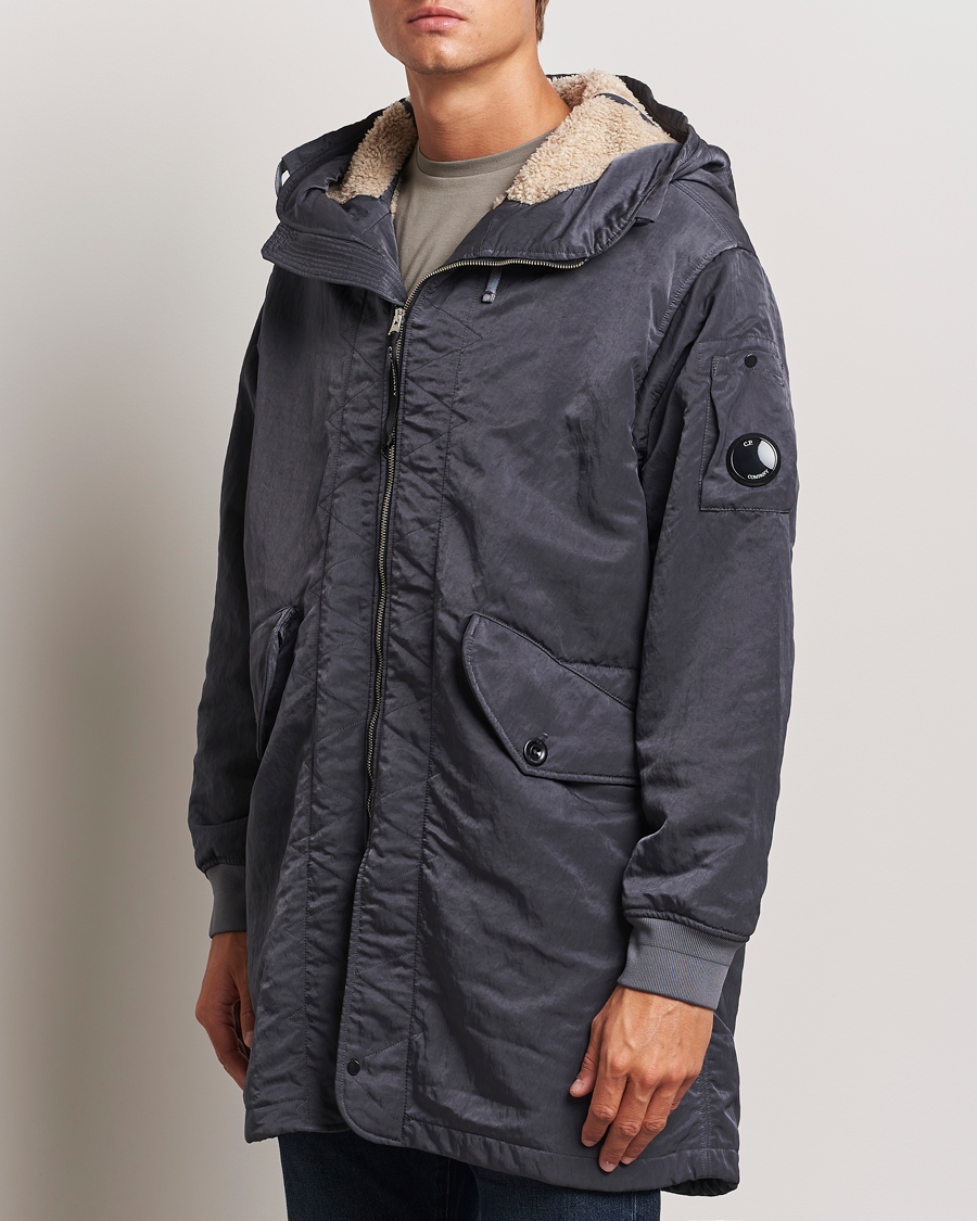 Herre | Jakker | C.P. Company | Nylon B Sherpa Lined Parka Grey