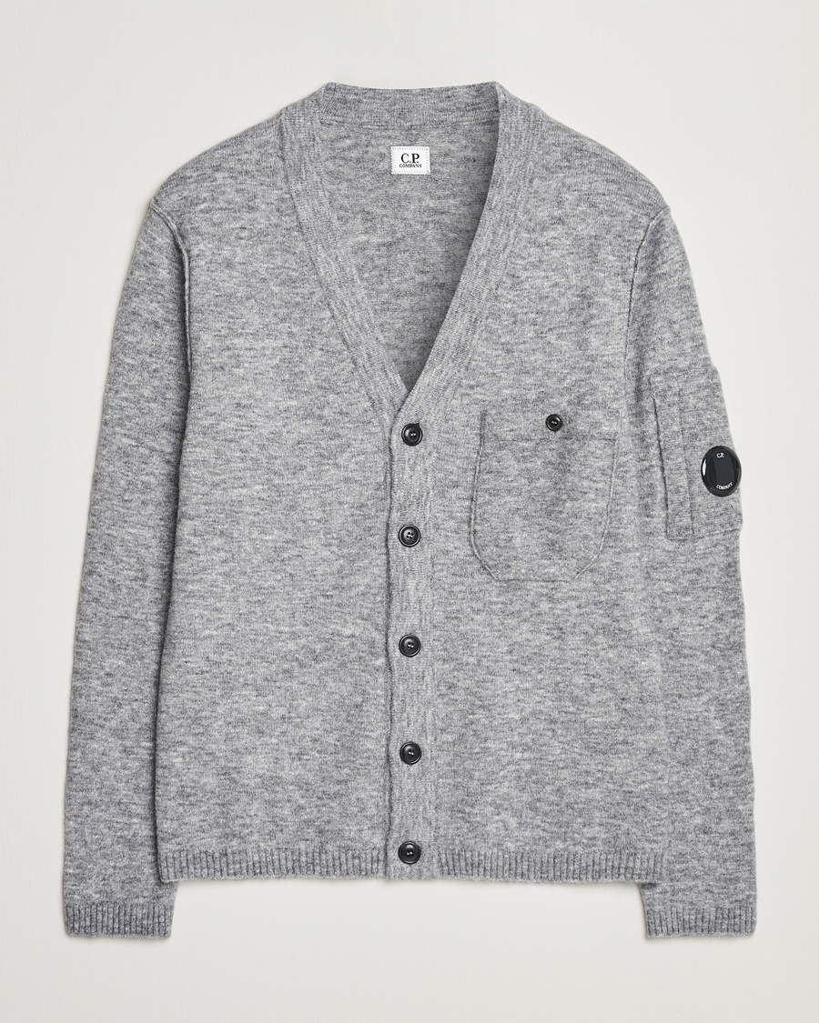 Herre | Gensere | C.P. Company | Alpaca/Wool Cardigan Grey Melange