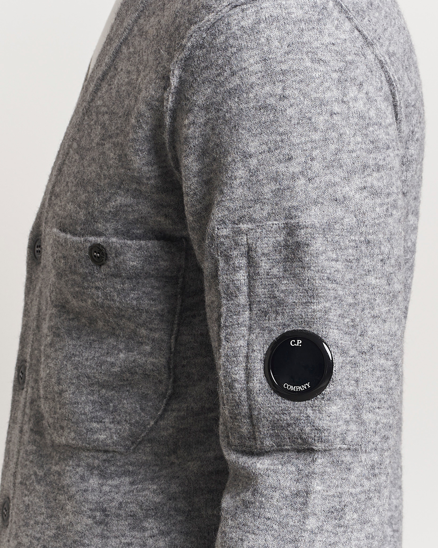 Herre | Gensere | C.P. Company | Alpaca/Wool Cardigan Grey Melange