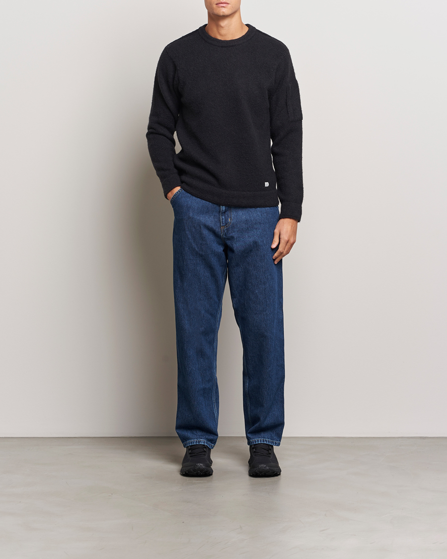 Herre | Gensere | C.P. Company | Alpaca Soft Knitted Crewneck Black