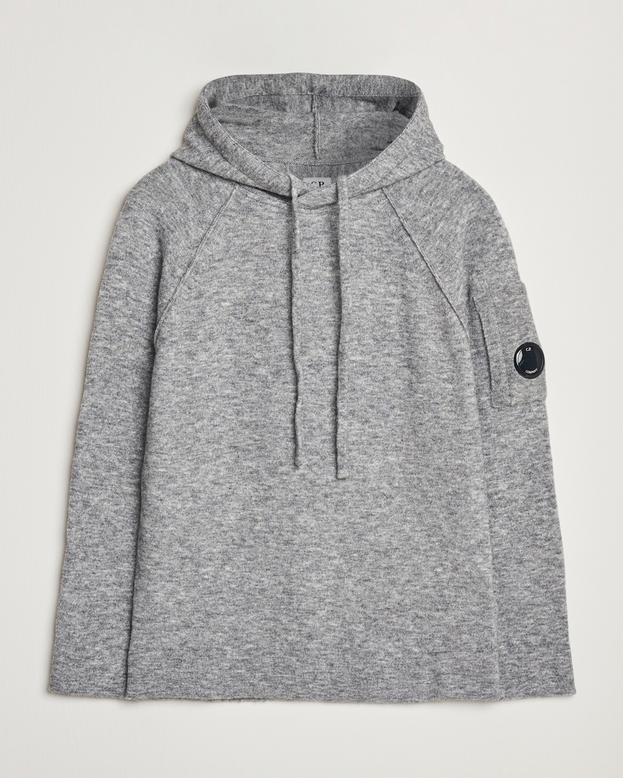 Herre | Gensere | C.P. Company | Alpaca/Wool Lens Hood Grey Melange