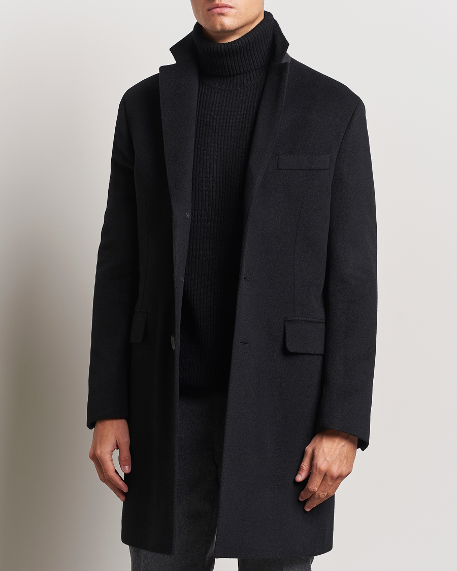 Herre | Jakker | Oscar Jacobson | Syar Wool/Cashmere Coat Black
