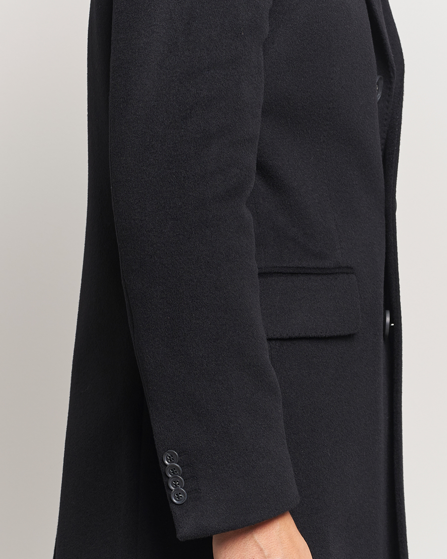 Herre | Jakker | Oscar Jacobson | Syar Wool/Cashmere Coat Black