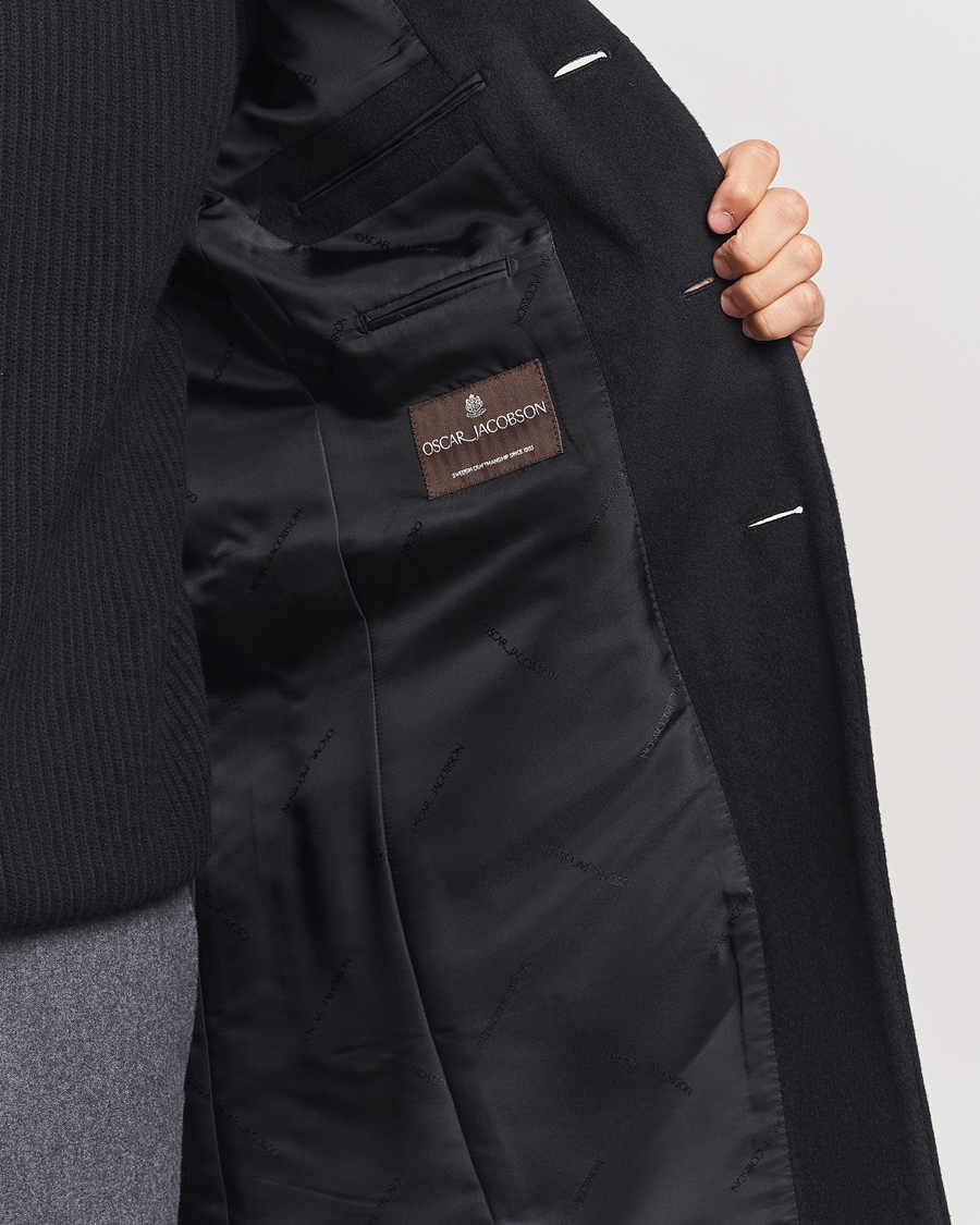 Herre | Jakker | Oscar Jacobson | Syar Wool/Cashmere Coat Black