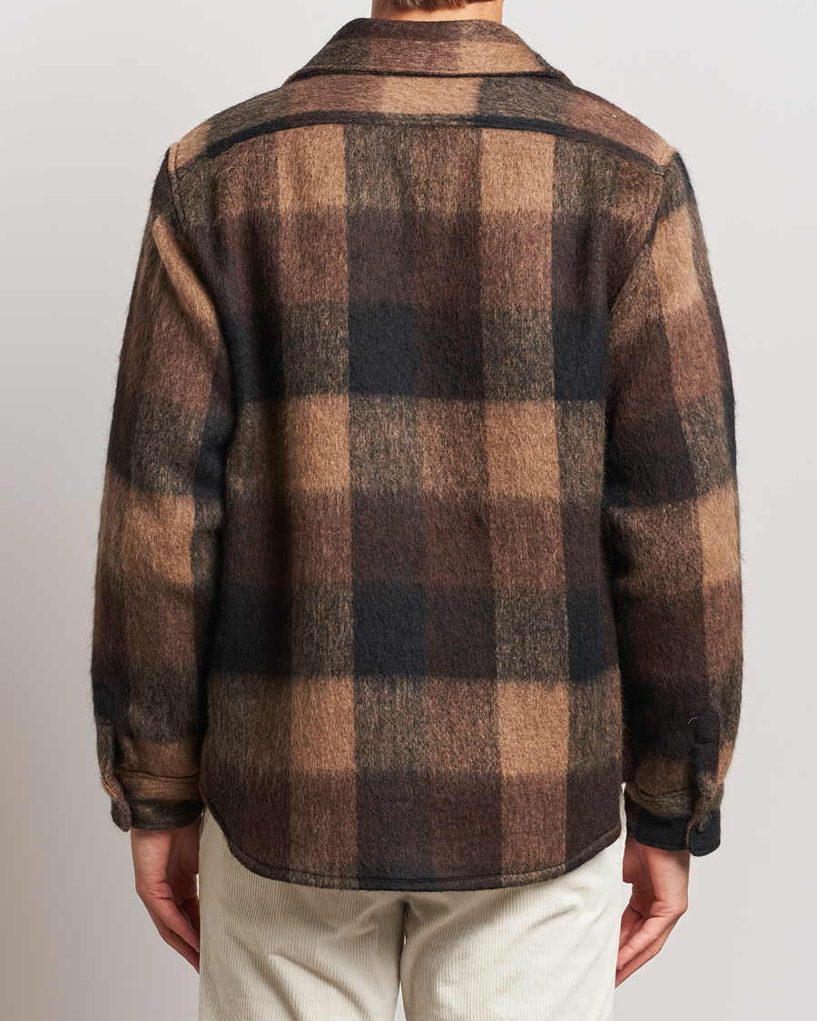 Herre | Jakker | Oscar Jacobson | Maverick Checked Shirt Jacket Brown