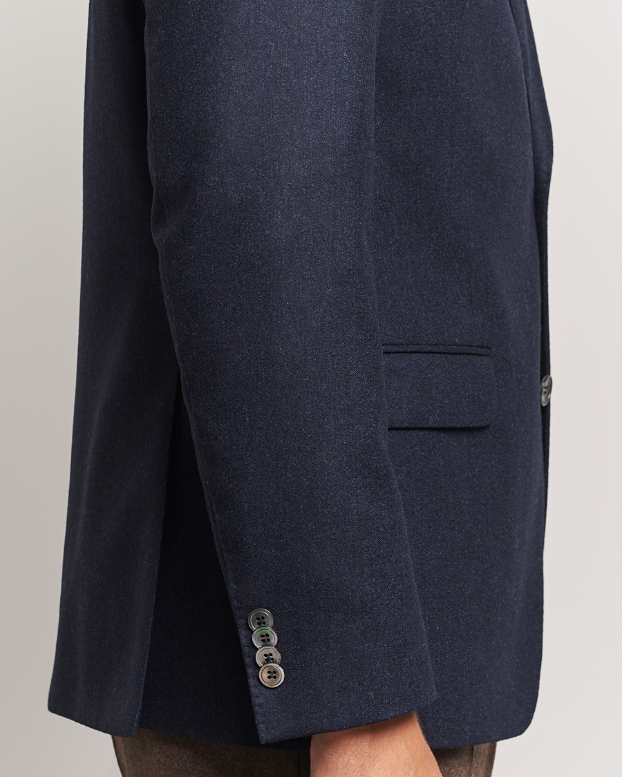 Herre | Dressjakker | Oscar Jacobson | Fogerty Flannel Blazer Navy