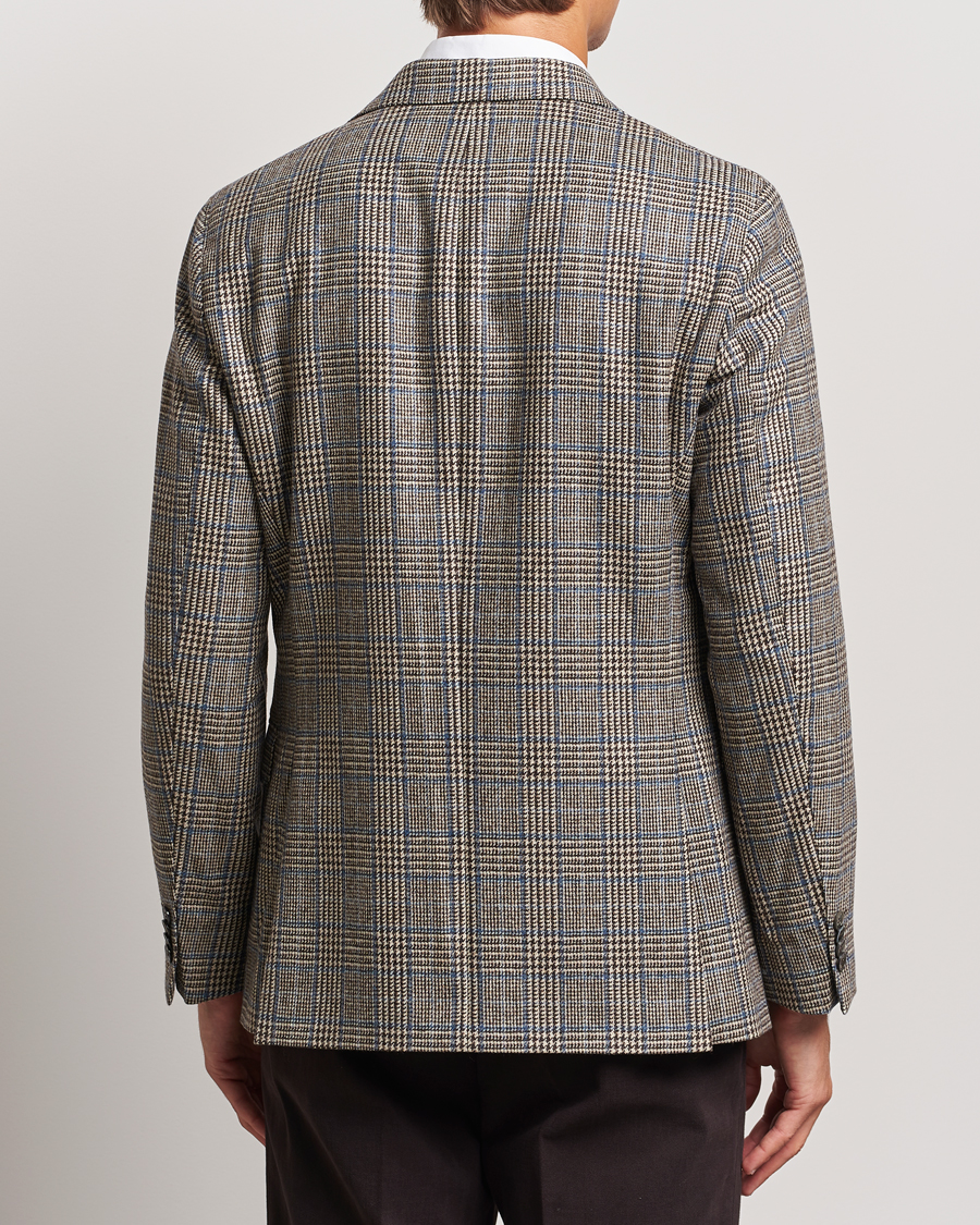 Herre | Dressjakker | Oscar Jacobson | Fogerty Prince of Wales Wool Blazer Beige