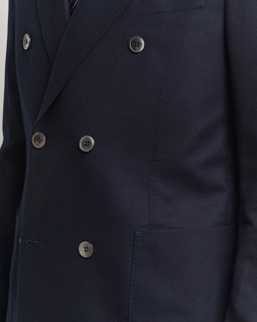 Herre | Dressjakker | Oscar Jacobson | Farris DB Super 150's Loro Piana Wool Blazer Navy