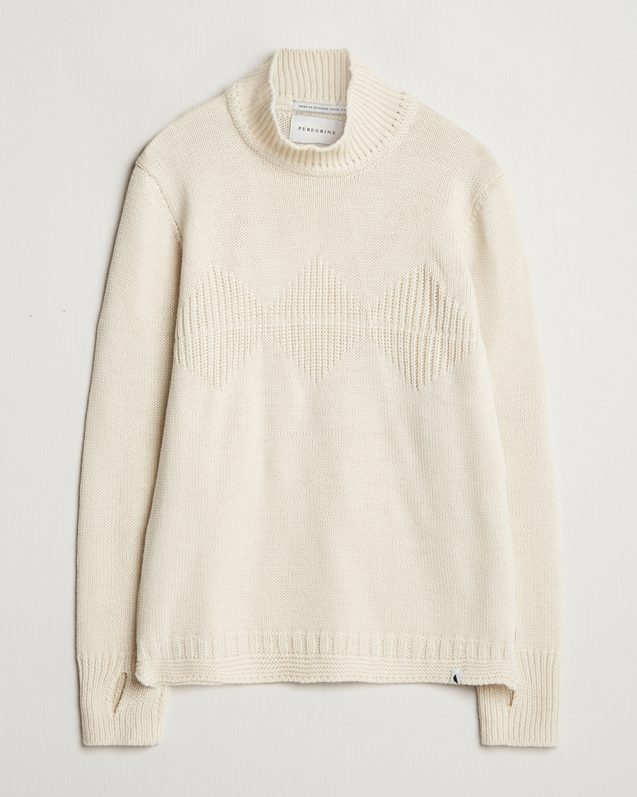 Herre | Gensere | Peregrine | Mountain Guernsey Merino Funnel Neck Cream