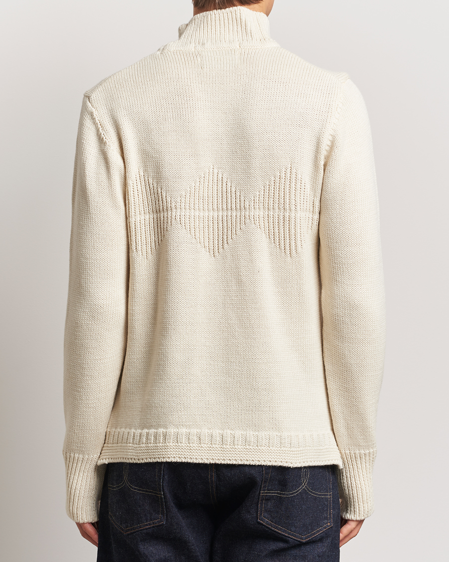 Herre | Gensere | Peregrine | Mountain Guernsey Merino Funnel Neck Cream