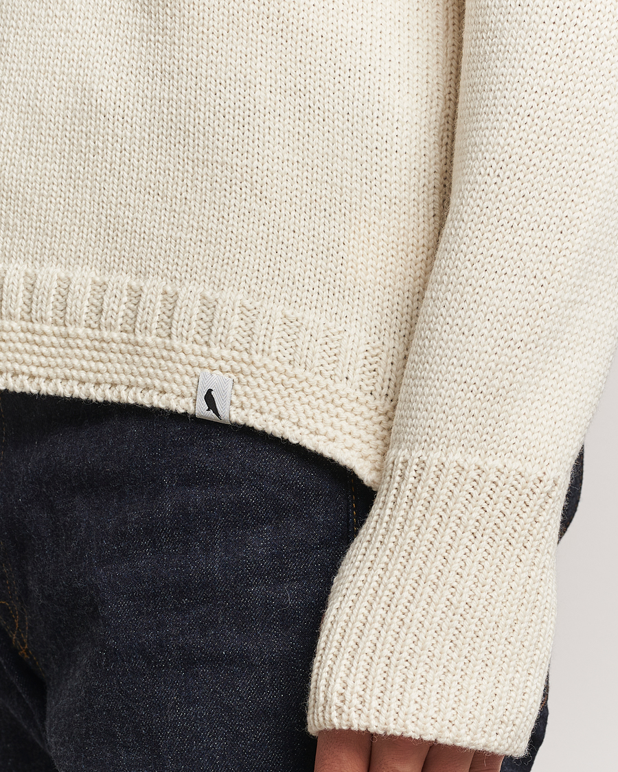 Herre | Gensere | Peregrine | Mountain Guernsey Merino Funnel Neck Cream