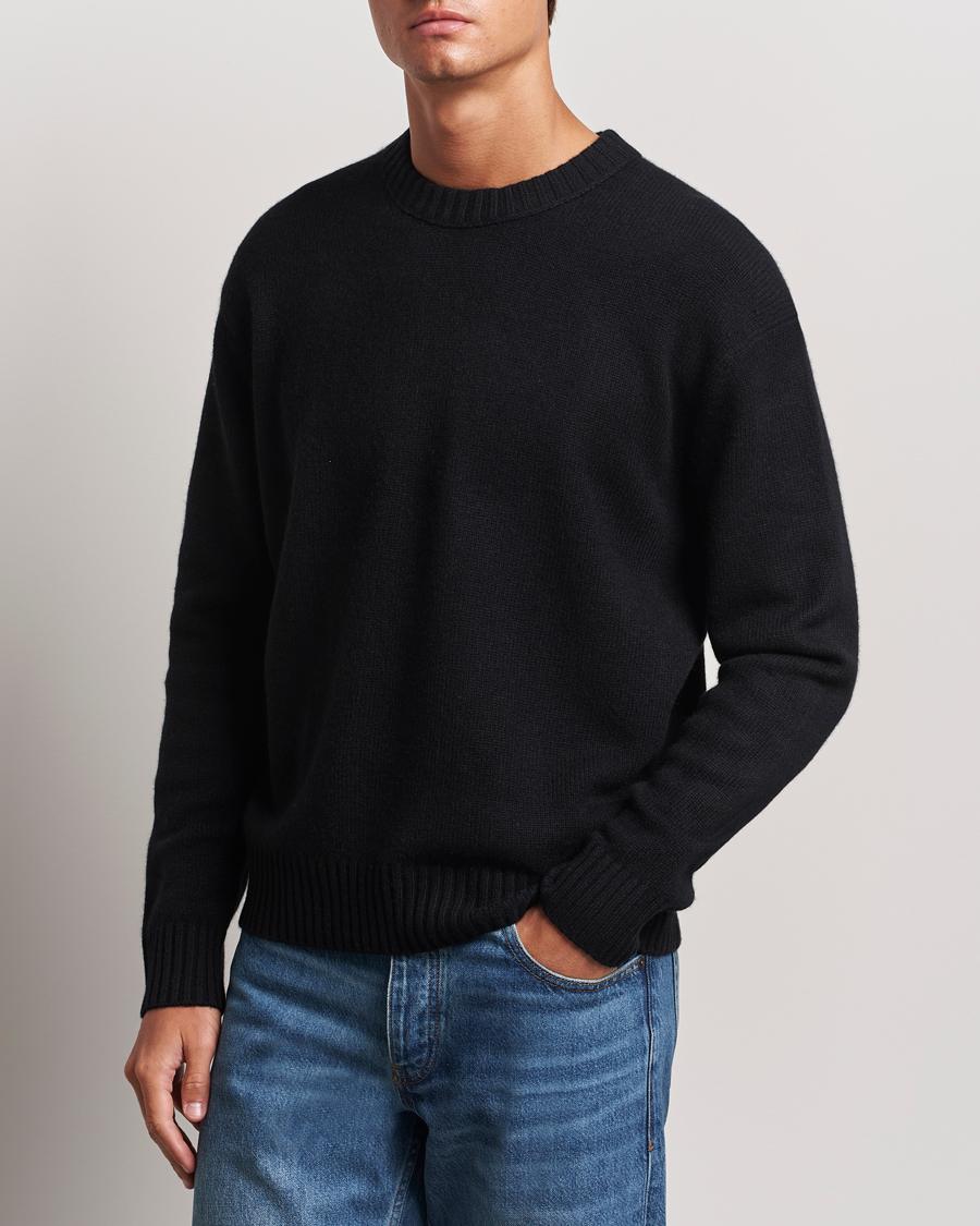 Herre | Gensere | FRAME | Cashmere Sweater Noir