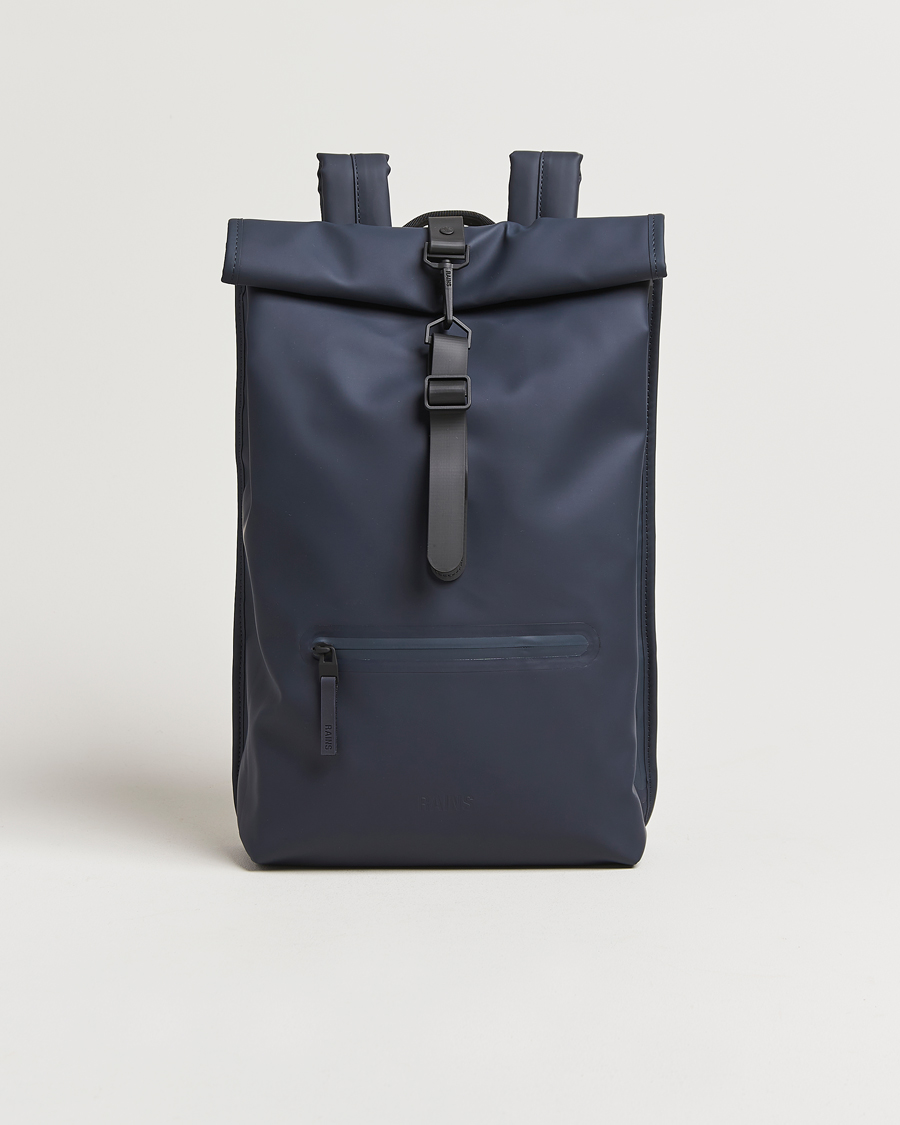 Herre | Vesker | RAINS | Rolltop Rucksack Navy
