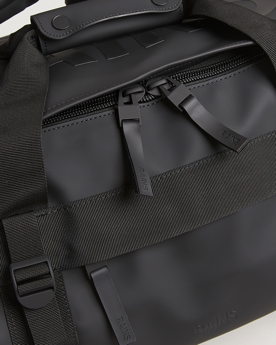 Herre | RAINS Texel Small Duffel Bag Black | RAINS | Texel Small Duffel Bag Black