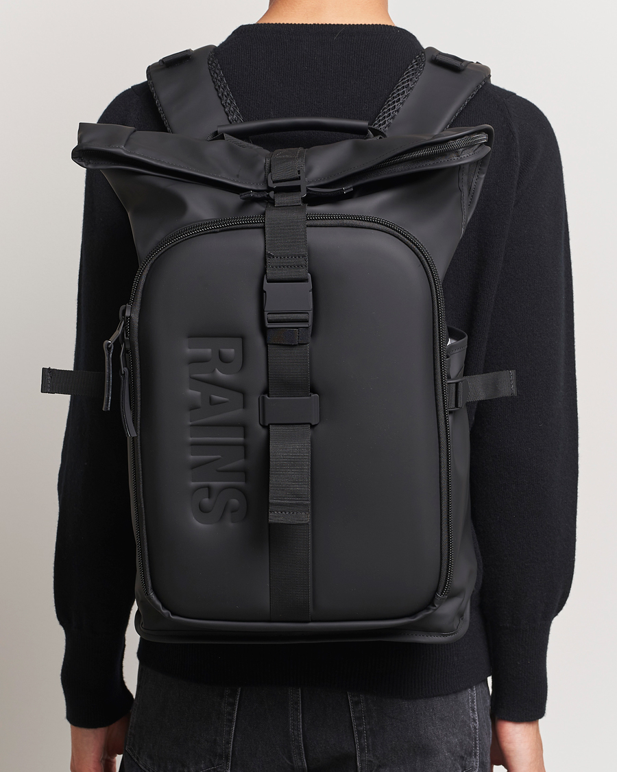Herre | RAINS Texel Moulded Backpack Black | RAINS | Texel Moulded Backpack Black