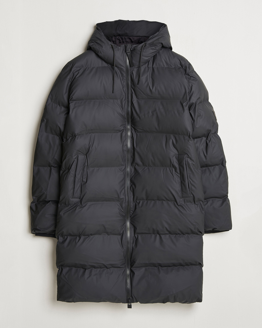Herre | Jakker | RAINS | Alta Long Puffer Parka Black