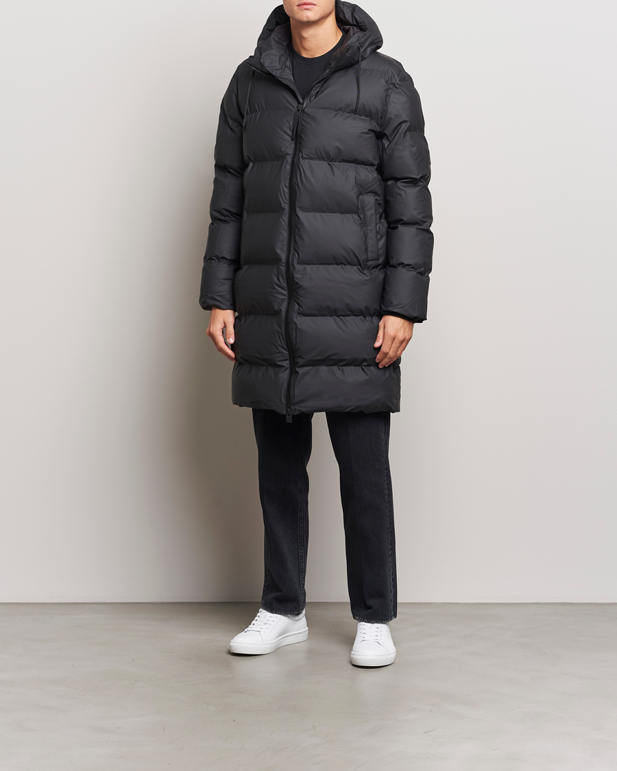 Herre | Jakker | RAINS | Alta Long Puffer Parka Black