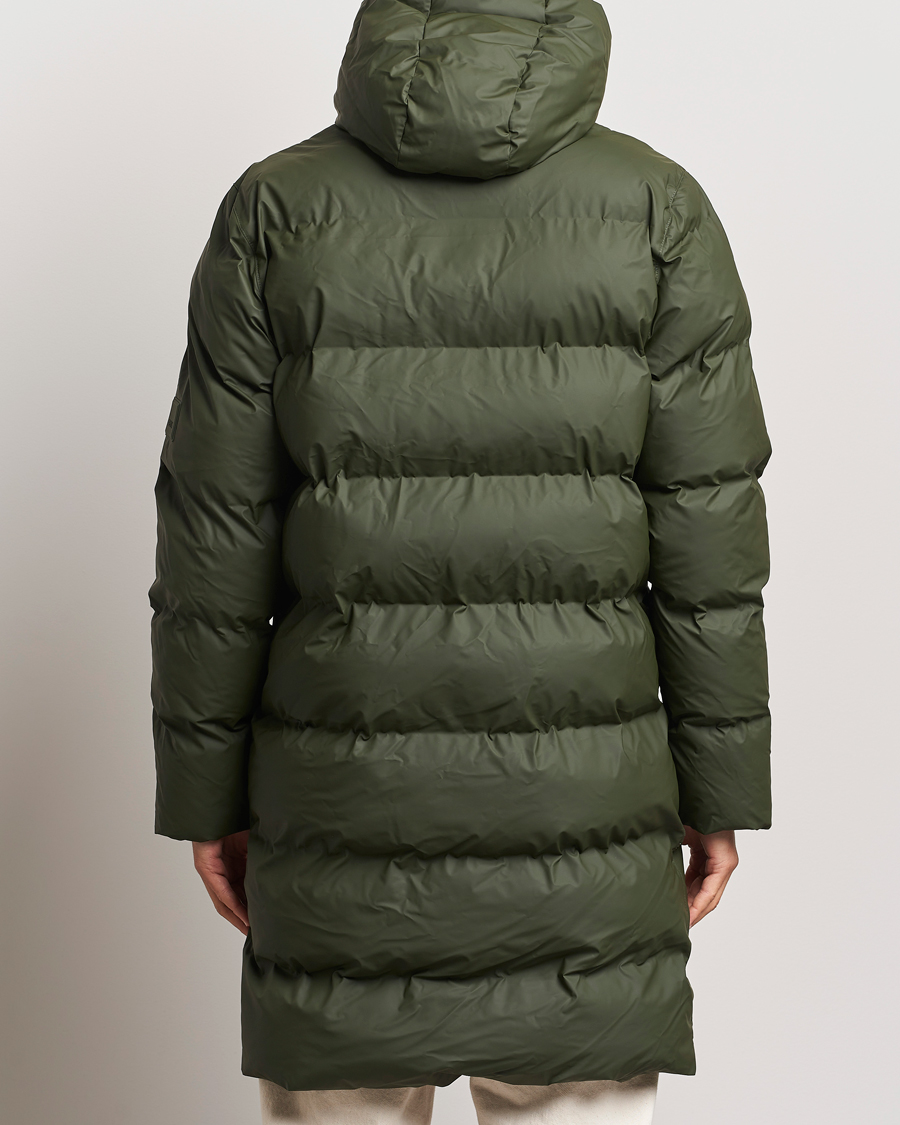 Herre | Jakker | RAINS | Alta Long Puffer Parka Green