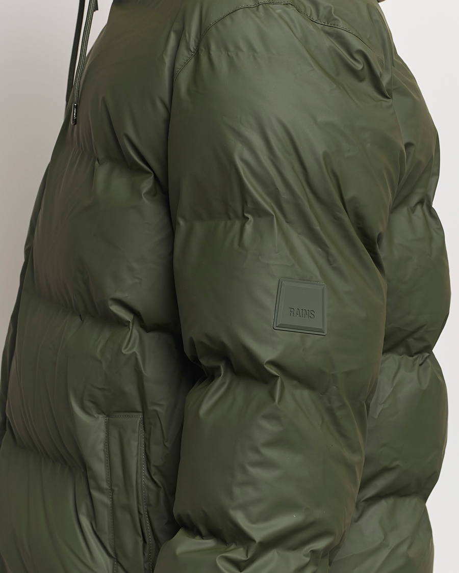 Herre | Jakker | RAINS | Alta Long Puffer Parka Green