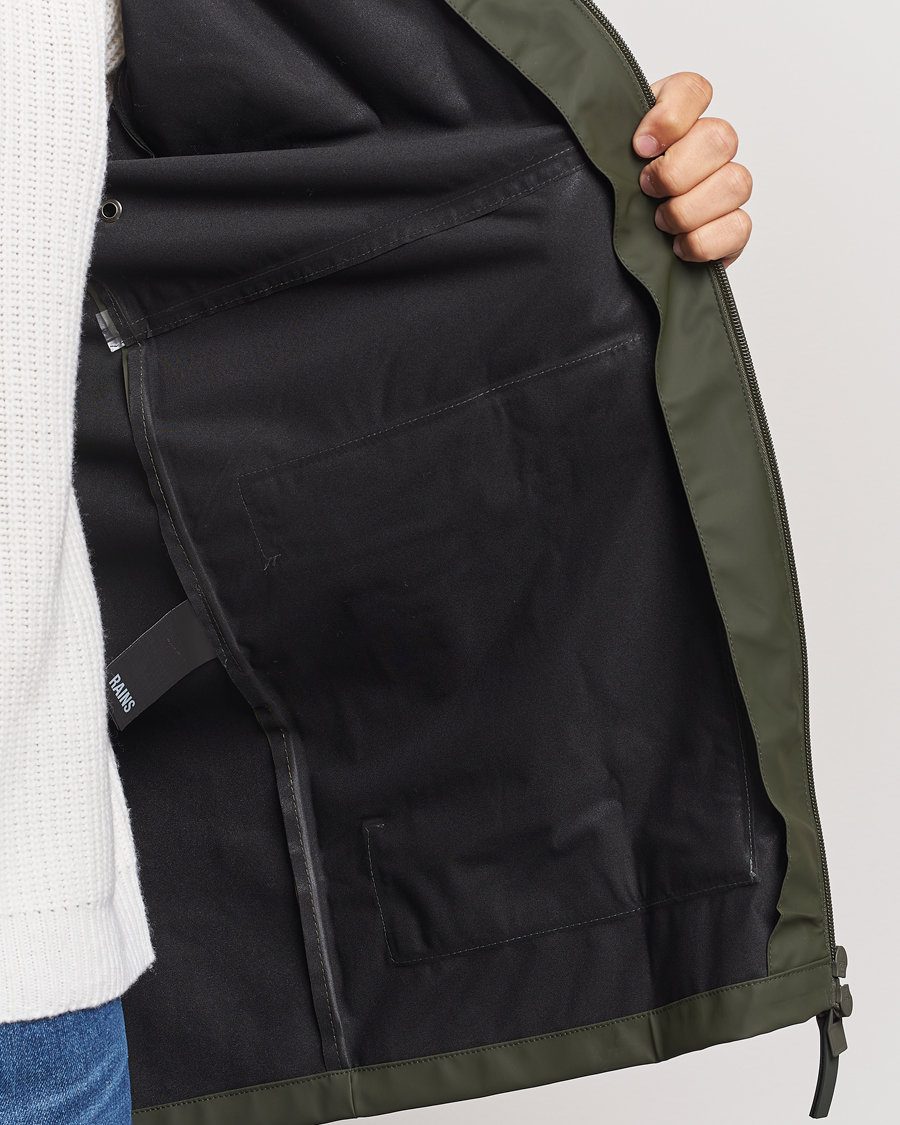 Herre | Jakker | RAINS | Cargo Long Jacket Green