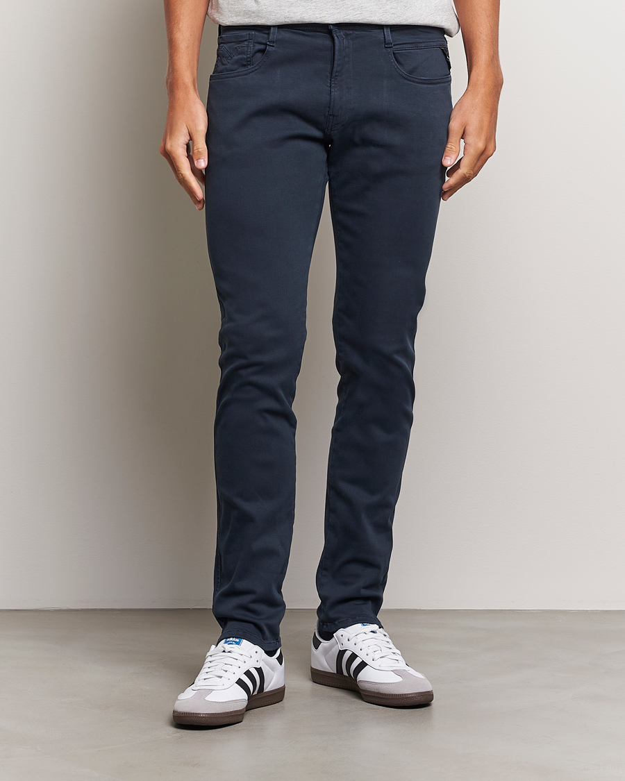 Herre | Bukser | Replay | Anbass Hyperflex X.Lite 5-Pocket Pants Navy