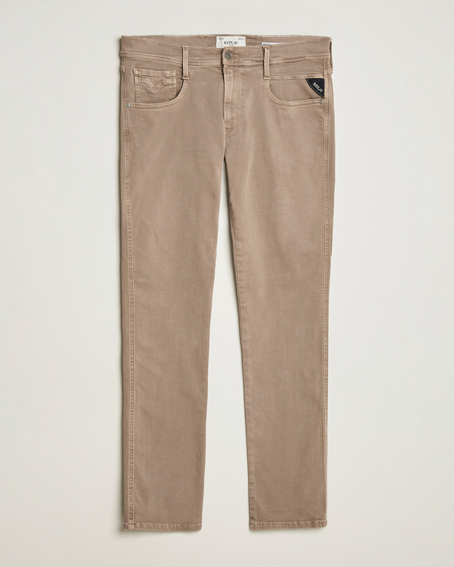 Herre | Bukser | Replay | Anbass Hyperflex X.Lite 5-Pocket Pants Sand
