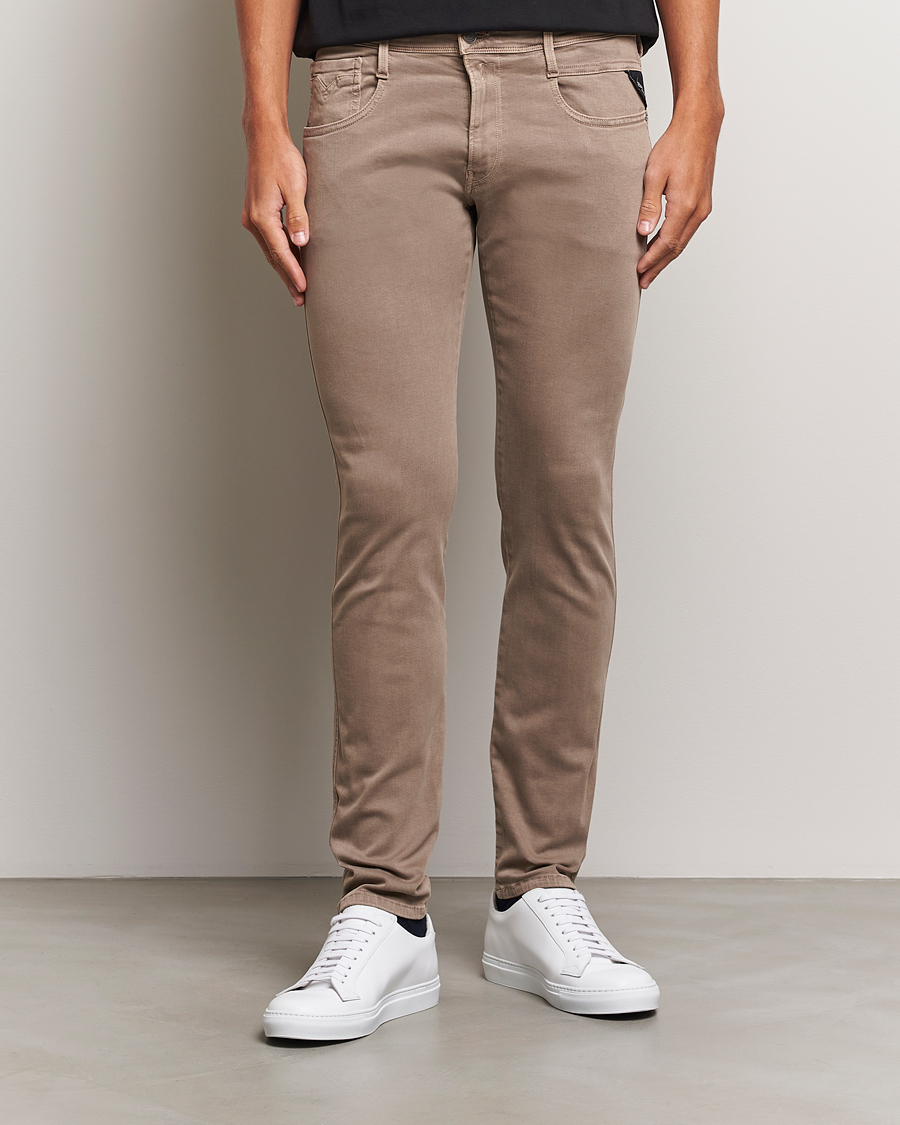 Herre | Bukser | Replay | Anbass Hyperflex X.Lite 5-Pocket Pants Sand