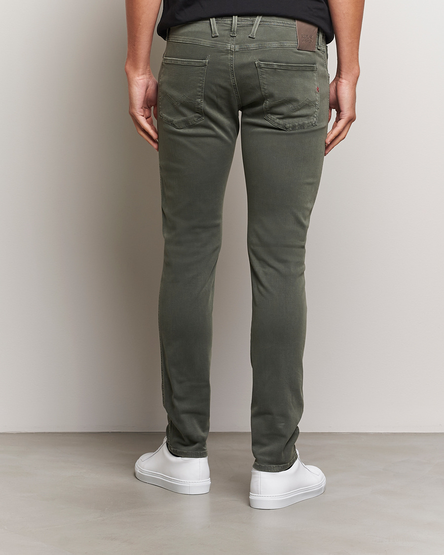 Herre | Bukser | Replay | Anbass Hyperflex X.Lite 5-Pocket Pants Dark Green
