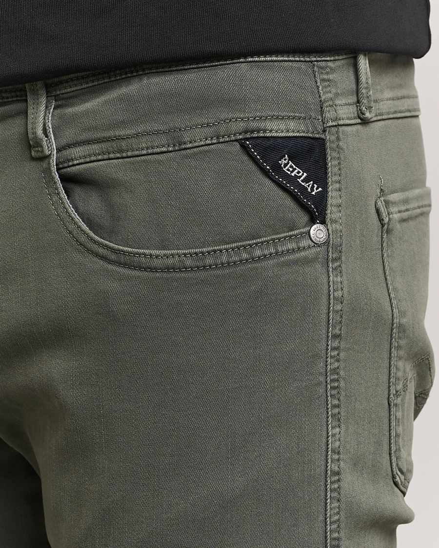 Herre | Bukser | Replay | Anbass Hyperflex X.Lite 5-Pocket Pants Dark Green