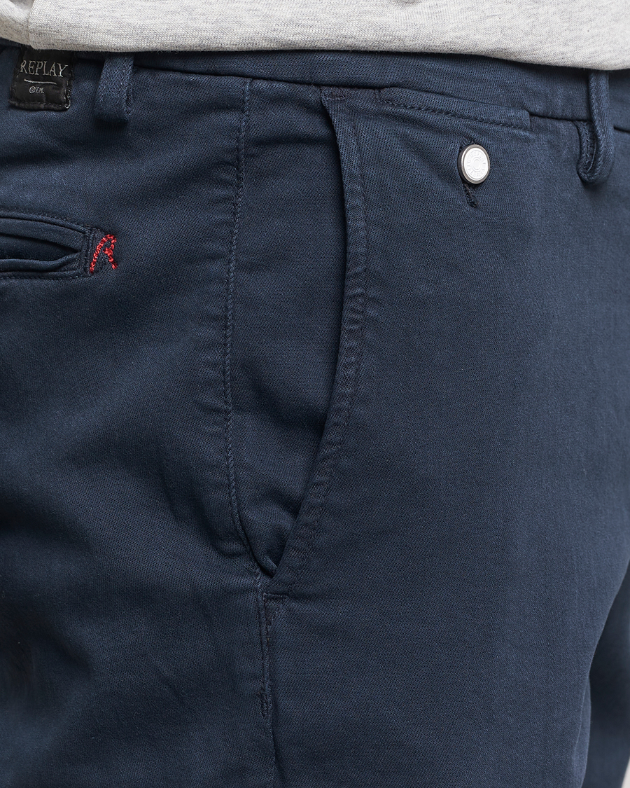 Herre | Bukser | Replay | Benni Hyperflex X-Lite Chinos Navy